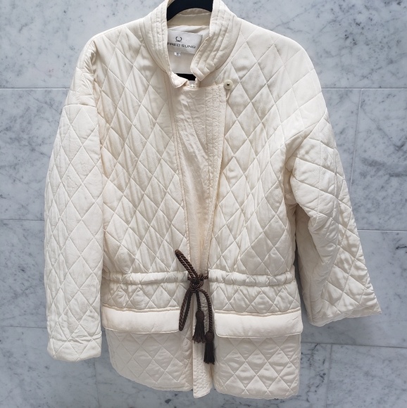 Alfred Sung Silk Quiltted Jacket Size 6 | L /XL - Picture 1 of 7